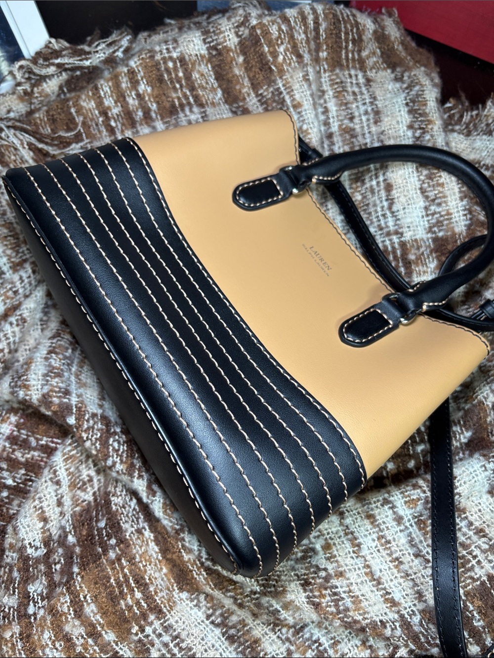 LAUREN Ralph Lauren Leather Small Marcy Satchel 8x10x4.5 SoldOut NWOT Style 6264 - Picture 11 of 16